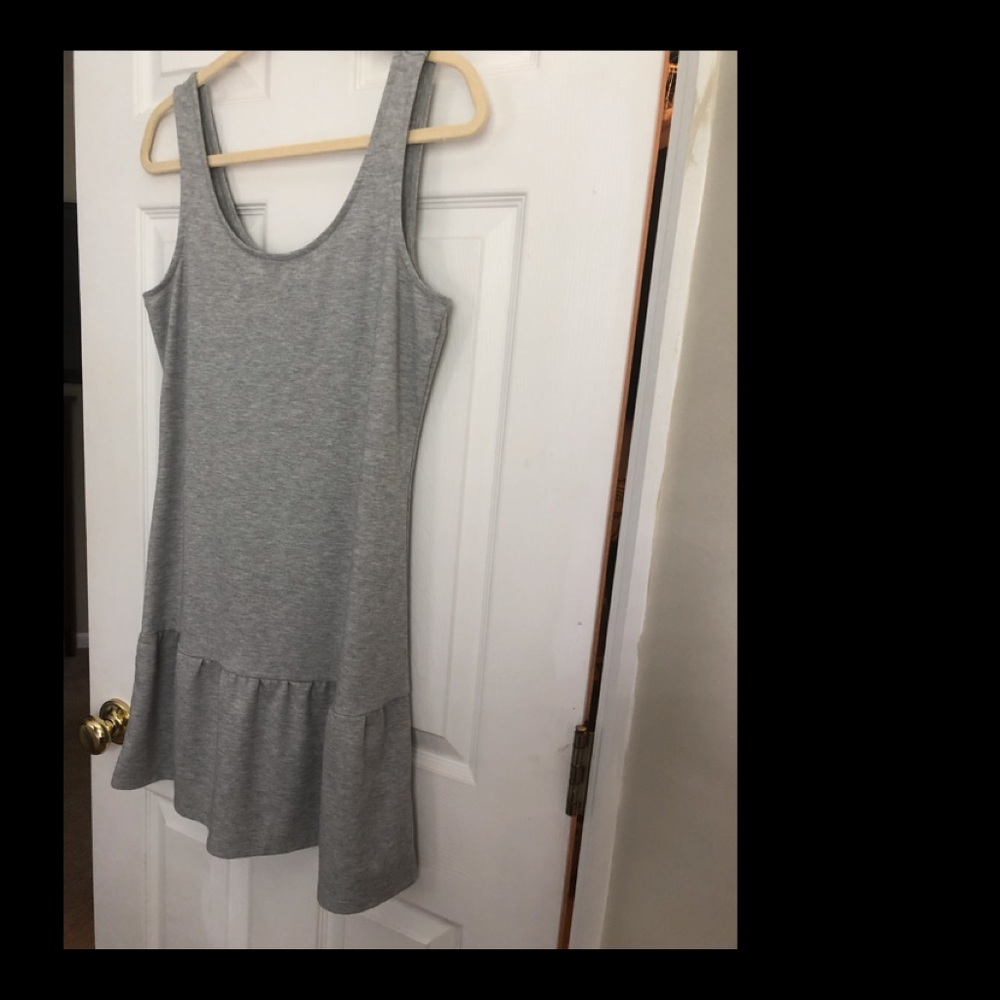 Adorable gray knit dress